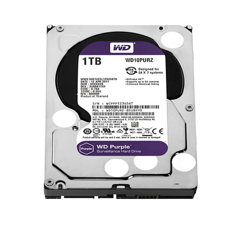 Ổ cứng WD Purple 1TB Western Digital WD10PURZ