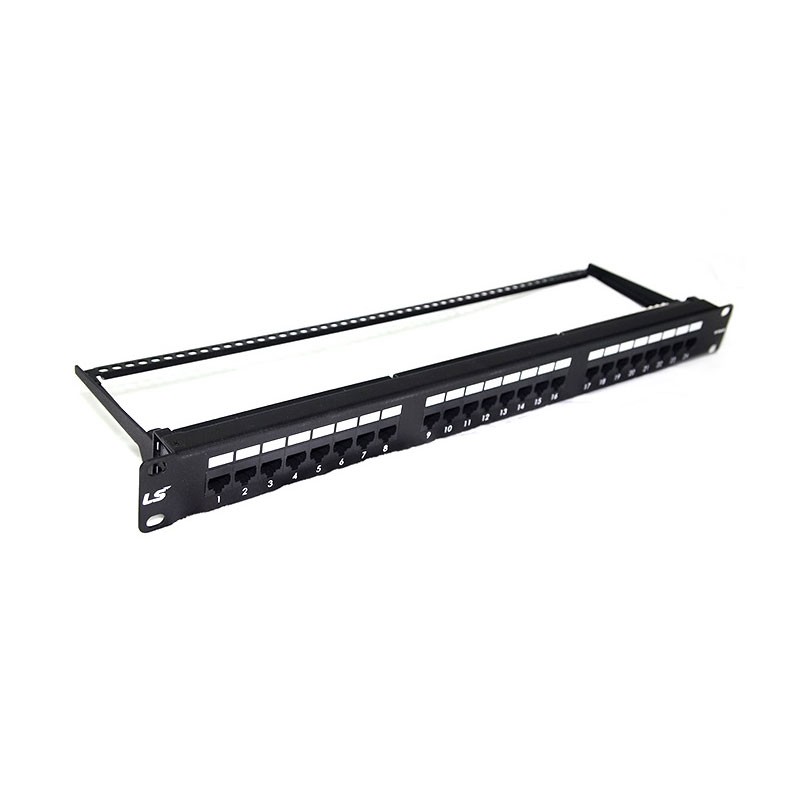 Patch panel 24-port 1U Empty Panel LS CAT.5e (LS-PP-24P-E-LWM) LS cable 11190057