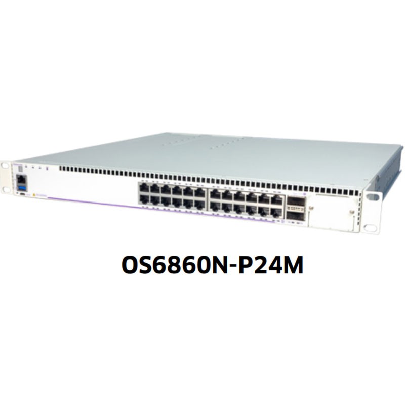 Alcatel-Lucent OmniSwitch 6860 Bộ chuyển mạch LAN có thể xếp chồng lên nhau để di động Alcatel Lucent OS6860N-P24M