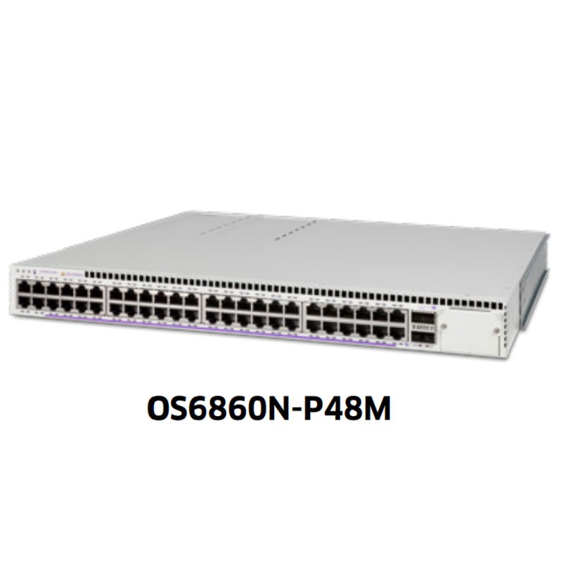 Alcatel-Lucent OmniSwitch 6860 Bộ chuyển mạch LAN có thể xếp chồng lên nhau để di động Alcatel Lucent OS6860N-P48M