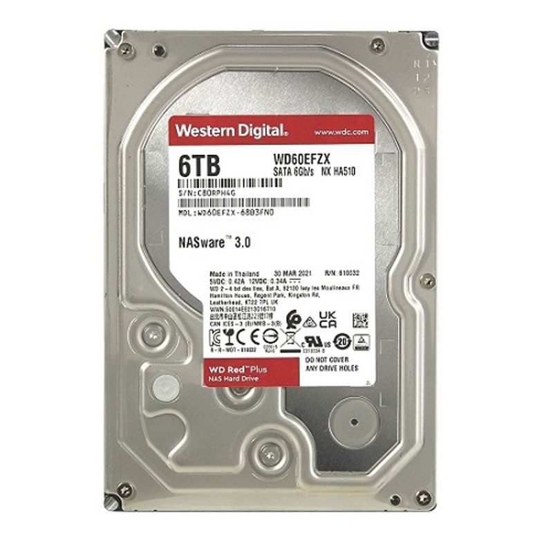 Ổ cứng WD Red Plus 6TB Western Digital WD60EFZX