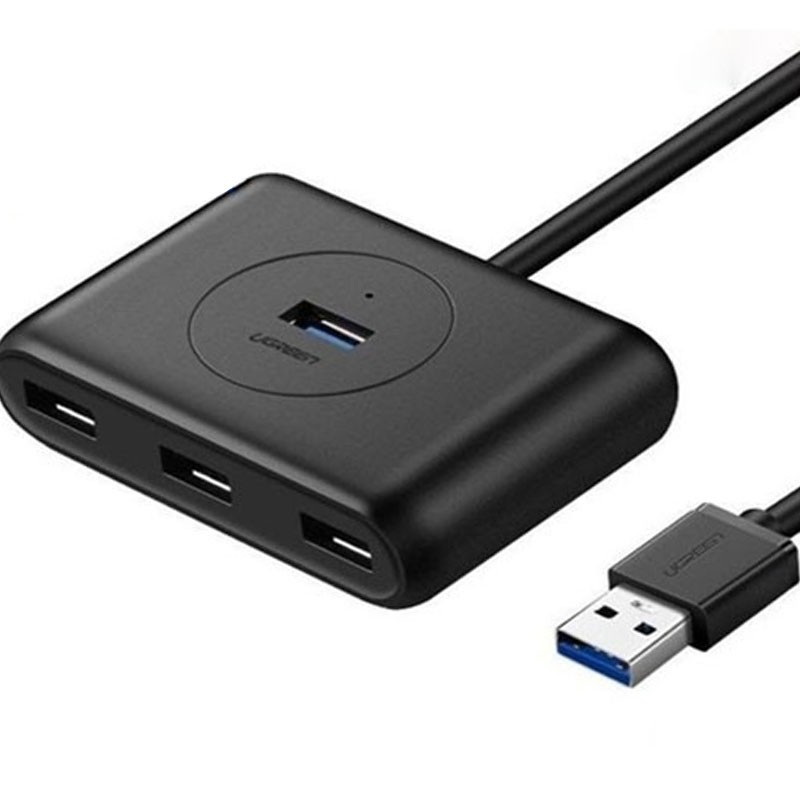 Bộ Hub chia cổng 4 cổng USB 3.0 cáp dài 1,5M Ugreen 30218 cao cấp (Màu Đen) Ugreen 30218