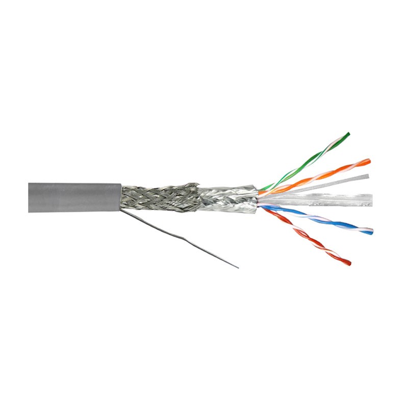 Cáp mạng 4 đôi LS CAT.6 SF/UTP copper (SFP-G-C6G-E1VN-M 0.5x4P/GY, PVC, Grey) LS cable 11190026