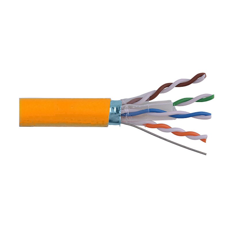 Cáp mạng 4 đôi LS CAT.6A F/UTP copper (FTP-A-C6G-E1ZN-X 0.5X4P/OR, LSZH, Orange) LS cable 11190024