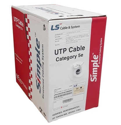 Cáp mạng LS CAT 5e U/UTP 4 đôi CMX LS cable UTP-E-C5G-E1VN-X 0.5X004P/WH